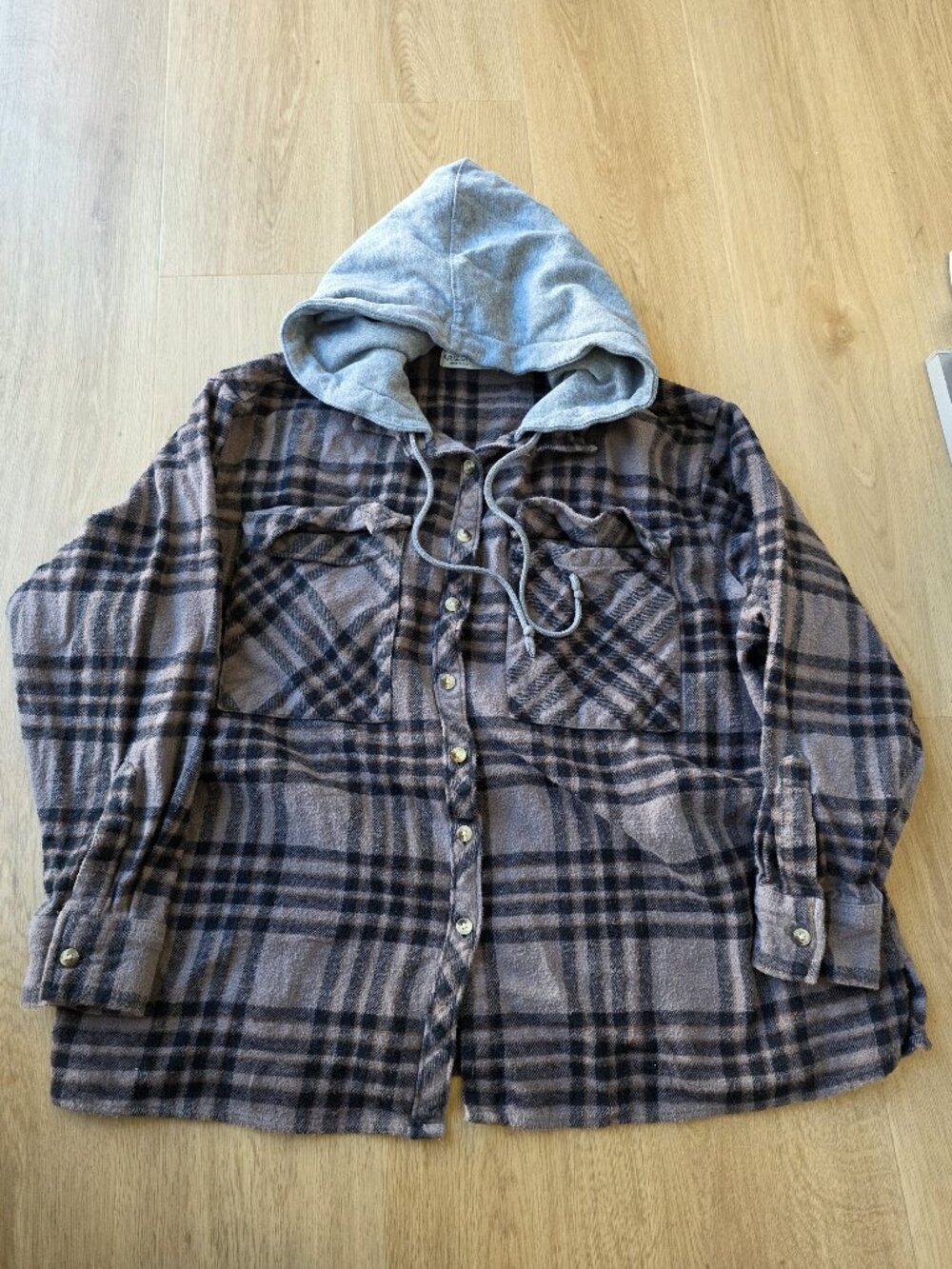 Arizona Jean Company 2-in-1 (2fer) flannel hoodie